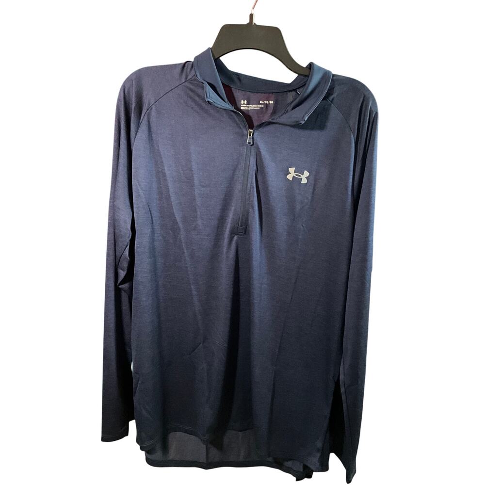 Under Armour Tech 2.0 Athleisure Half Zip Pullover Loose Navy NWT XL